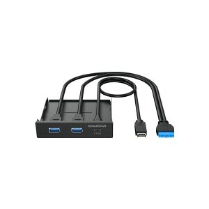 GRAUGEAR USB-HUB Multi Front Panel, USB 3.2 Gen2 Type-C retail