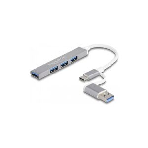 Delock - Hub - 3 x USB 2.0 + 1 x USB 3.2 Gen 1 - desktop