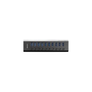 LINDY 10 Port USB 3.0 Hub med tænd/sluk-kontakter