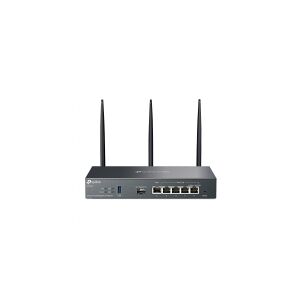 TP-Link Omada ER706W, Dual-band (2,4 GHz / 5 GHz), Ethernet LAN, Sort, Stationær router/pol router