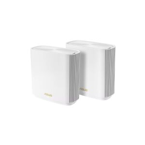 ASUS ZenWiFi AX (XT8) V2 - Wi-Fi-system (2 routere) - op til 5500 sq.ft - mesh - GigE, 2.5 GigE - Wi-Fi 6 - Tri-Band