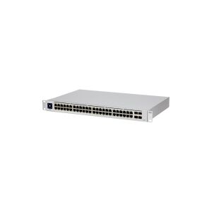 Ubiquiti UniFi Switch USW-48-POE - Switch - Administreret - 48 x 10/100/1000 (32 PoE+) + 4 x Gigabit SFP - desktop, monterbar på stativ - PoE+ (195 W)