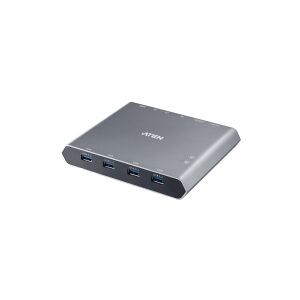 ATEN Technology ATEN US3311 - KVM / audio / USB switch - 4 x USB 3.2 Gen 1 - 2 lokalbrugere - desktop
