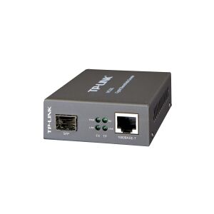 TP-Link MC220L - Fibermedieomformer - 1GbE - 1000Base-LX, 1000Base-SX, 1000Base-LH - RJ-45 / SFP (mini-GBIC) - op til 10 km - 850 nm / 1310 nm - for P/N: TL-MC1400