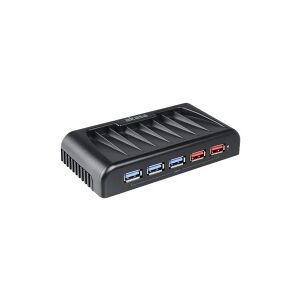 Akasa Connect 7 EX - Hub - 7 x SuperSpeed USB 3.0 - desktop