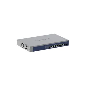 NETGEAR S3600 Series XS508TM - Switch - 2+/L3 Lite - smart - 8 x 10/25 Gigabit Ethernet + 2 x 10Gb Ethernet SFP+ (uplink) - desktop, monterbar på sta