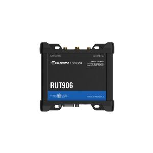 Teltonika RUT906 - - trådløs router - - WWAN 3-port switch - RS-232, RS-485 - Wi-Fi - 2,4 GHz - 3G, 4G, 2G - DIN monterbar på skinne