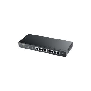 ZyXEL Communications Zyxel GS1900-8 - Switch - smart - 8 x 10/100/1000 - desktop, væg-monterbar