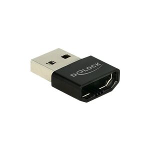 Delock - Videoadapter - USB han til HDMI hun - sort