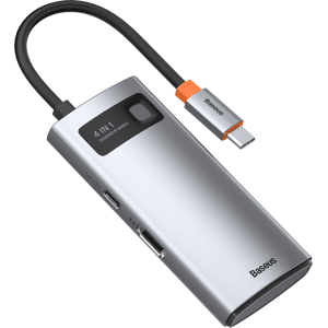 Baseus Metal Gleam Usb-C Hub 4in1 - Space Grey