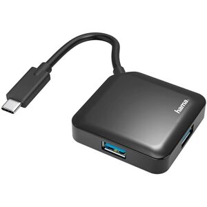 Hama Usb-C 3.1 Hub - 4 Vejs - 5 Gbit/s - Sort