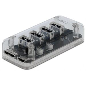 Delock Usb Hub 3.0 - 5 Vejs - Transparent