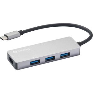 Sandberg Usb-C Hub Til 4x Usb-A 3.0/2.0 - Grå