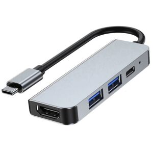 Usb-C Multi-Hub 4k Hdmi - 4in1 - Grå