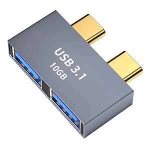 Usb-C Hub Macbook Pro - 2x Usb-A 3.1 - Grå