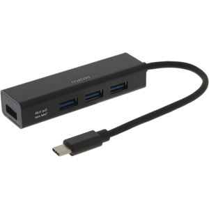 Usb-C Hub Til 4 X Usb - Sort