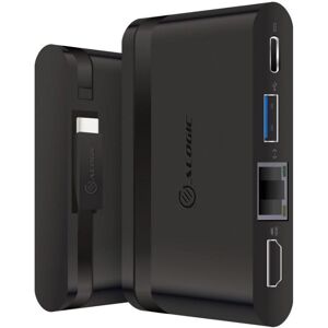 Alogic 4 Port Travel Dock Usb-C - 100w - Sort