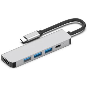 Udvidelsesdock alt-i-en hub Type c til HDMI 4k USB til bærbar mobiltelefon - Perfet