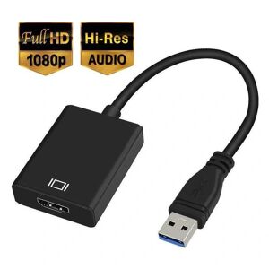 Usb 3.0 til HDMI adapter Hd 1080p videokabel adapter konverter med lydudgang