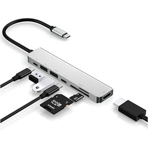 USB C Hub Adapter Dongle til MacBook Air, MacBook Pro med 4K