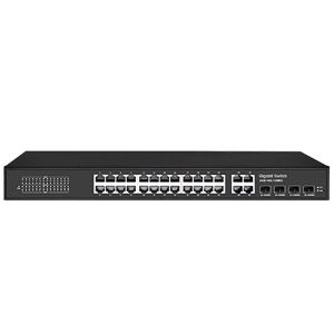 Lan-com Switch 24-Port 10/100/1000 Uplink 4-Port Gigabit La-Sw-G0424-S