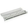 Equip Ral7035 24 Port Cat 5e Rj45 Patch Panel 19´´ Plateado