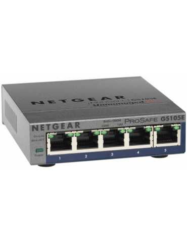 Hub Switch 5 Ptos Netgear 10/100/1000 Gs105E Gs105E-200Pes