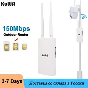KuWFi-Routeur WiFi 4G exterieur  150Mbps  carte SIM  tous temps  amplificateur etanche pour camera