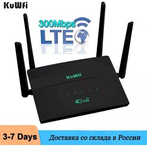 KuWFi-Routeur WiFi 4G sans fil  300Mbps  debloque  longue portee  repeteur  RJ45  WAN  LAN