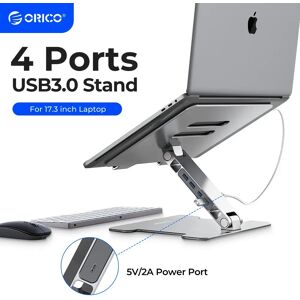 ORICO Support pour Ordinateur Portable USB 3.0 Hub pour Ordinateur Portable  Bureau a Domicile