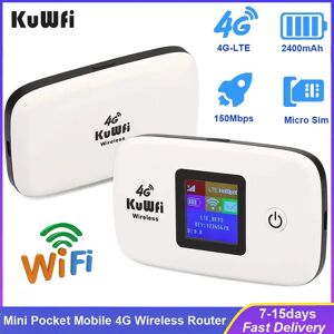 KuWfi-Routeur Mobile Permanence 3G/4G  Modem de Poche 150Mbps  Mini Routeur de Voyage Portable