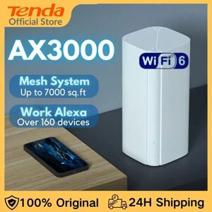 Tenda Routeur Wi-Fi AC1200 6 AX3000  2.4/5GHz  Gigabit  système maillé  extension de la portée