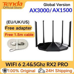 Tenda-Routeur/répéteur sans fil Wi-Fi 6 AX3000/AC12000  2.4/5GHz  Gigabit  booster pour extension de