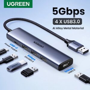 UGREEN – HUB USB 3.0 5G Type C vers 4  adaptateur pour Macbook Pro Air M1  accessoires pour
