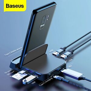 Baseus – Station d'accueil HUB Type C avec adaptateur d'alimentation  compatible USB C vers HDMI