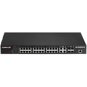 Switch réseau EDIMAX GS-5424PLC V2 24+4 ports 10 / 100 / 1000 MBit/s fonction PoE - Publicité