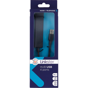 HUB USB 4 ports USB 3.0 - 0,1m - Selection d?Experts - Linkster