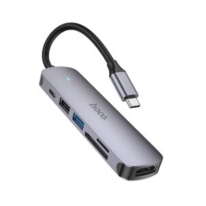 6 En 1 HUB Type C vers USB 3.0 2.0 Adaptateur PD60W Dock Pour Accessoires MacBook Pro Répartiteur USB-C Compatible