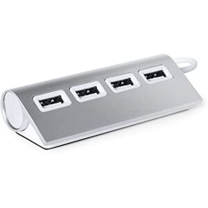 Multiplicateur Hub Adaptateur 4 ports USB avec câble Split pour PC Ordinateur (Argent) - Publicité