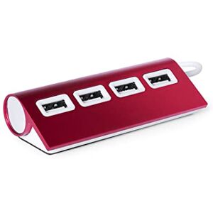 Multiplicateur Hub Adaptateur 4 ports USB Multiprise Split pour PC Ordinateur (Rouge) - Publicité