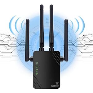 Wavlink Ac600 Amplificateur Wifi / puissant répéteur Wifi extérieur Support  Poe / double bande 2.4 + 5g / 2 Antenne Wifi longue portée