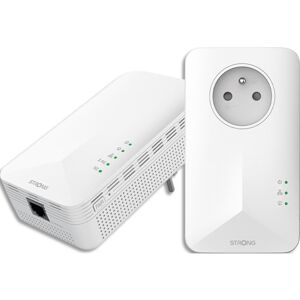 Pack de 2 Prises CPL 1000 Mbps, Prise filtree et Port Ethernet, Compatible boxs Internet