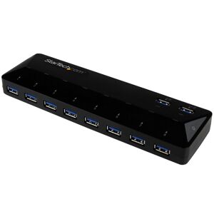 StarTech.com Concentrateur USB 3.0 (5Gbps) 10 ports avec Ports de Charge et de Synchronisation - 8 x USB-A, 2 x USB-A ports de Charge Rapide - Conc...