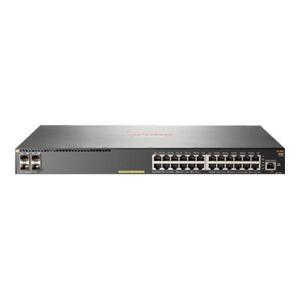 HP Aruba 2930F 24G PoE+ 4SFP+ Géré L3 Gigabit Ethernet (10/100/1000) Connexion Ethernet, supportant l'alimentation via ce port (PoE) 1U Gris Blanc