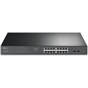 TP-Link TL-SG1218MPE Gere L2 Gigabit Ethernet (10/100/1000) Connexion Ethernet, supportant l'alimentation via ce port (PoE) 1U Noir