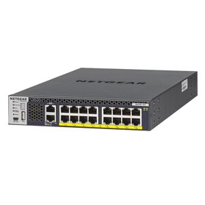 Netgear M4300-16X Géré L3 10G Ethernet (100/1000/10000) Connexion Ethernet, supportant l'alimentation via ce port (PoE) 1U Noir