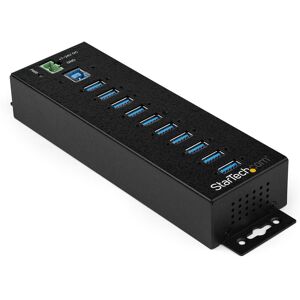 StarTech.com Hub USB 3.0 10 ports avec adaptateur d'alimentation - Hub USB-A industriel en métal avec protection contre les décharges électrostatiq...