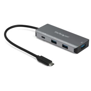 StarTech.com Hub USB-C à 4 Ports (10Gbps) avec 3x USB-A & 1x USB-C - Power Delivery Passthrough 100W - Adaptateur USB 3.2 Gen 2 Type C pour PC Port...