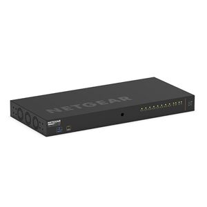 Netgear M4250-10G2XF-PoE+ Géré L2/L3 Gigabit Ethernet (10/100/1000) Connexion Ethernet, supportant l'alimentation via ce port (PoE) 1U Noir