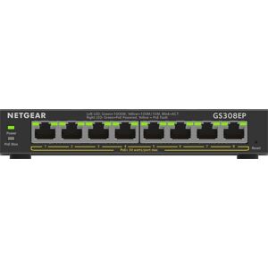 Netgear 8-Port Gigabit Ethernet PoE+ Plus Switch (GS308EP) Géré L2/L3 Gigabit Ethernet (10/100/1000) Connexion Ethernet, supportant l'alimentation ...